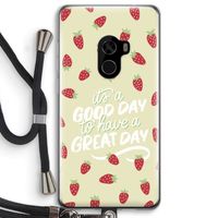 Don't forget to have a great day: Xiaomi Mi Mix 2 Transparant Hoesje met koord