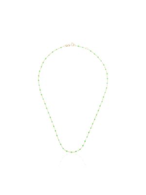 Gigi Clozeau collier en or 18ct à perles - Vert
