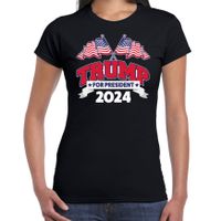 T-shirt Trump dames - 2024 electie - fout/grappig voor carnaval - thumbnail