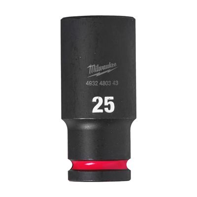 Milwaukee Accessoires SHOCKWAVE Krachtdop 1/2" lang 25 mm | 1 stuk - 4932480343