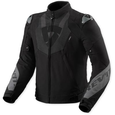 REV'IT! Hyperspeed 3 H2O jacket, Textiel motorjas heren, Zwart Grijs