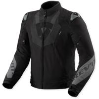 REV'IT! Hyperspeed 3 H2O jacket, Textiel motorjas heren, Zwart Grijs