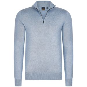 Half Zip Trui Lichtblauw