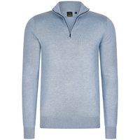 Half Zip Trui Lichtblauw