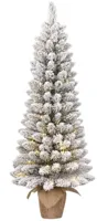 Black Box Trees Gerlos - kunstkerstboom met verlichting 51x120cm wit, groen