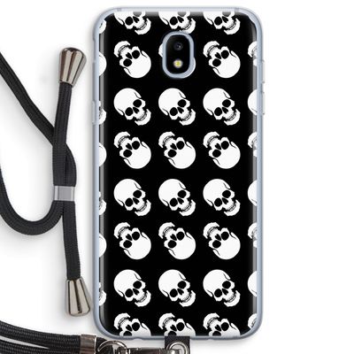 Musketon Skulls: Samsung Galaxy J5 (2017) Transparant Hoesje met koord