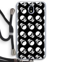 Musketon Skulls: Samsung Galaxy J5 (2017) Transparant Hoesje met koord