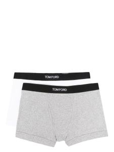 TOM FORD lot de deux boxers à bande logo - Blanc