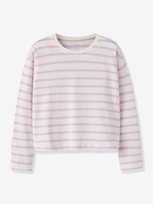 Meisjeskleding roze, gestreept