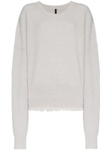 UNRAVEL PROJECT pull oversize à bords francs - Gris