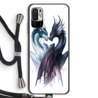 Yin Yang Dragons: Xiaomi Redmi Note 10 5G Transparant Hoesje met koord