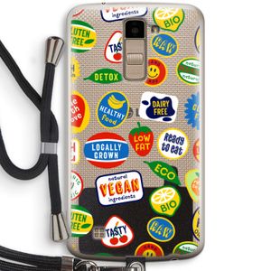 Fruitsticker: LG K10 (2016) Transparant Hoesje met koord