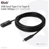 CLUB3D USB Gen2 Type-C to Type-A Cable 10Gbps M/V 5m - thumbnail