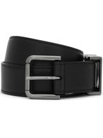 Dolce & Gabbana ceinture en cuir à logo DG - Noir