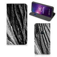 Book Wallet Case Motorola One Macro Boomschors Grijs - thumbnail