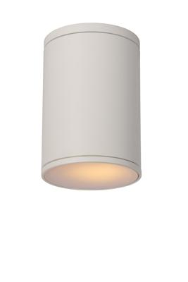 Lucide TUBIX - Plafondspot Binnen/Buiten - Ø 10,8 cm - 1xE27 - IP54 - Wit