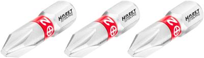HAZET Bit 2215N-PH2/3 · 1/4 inch (6,3 mm) zeskant massief · Kruiskop profiel PH · 3-delig · SW PH2