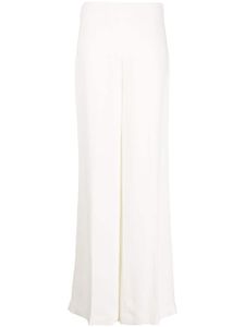 Stella McCartney pantalon évasé à taille haute - Blanc