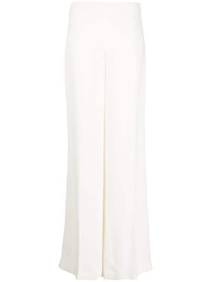 Stella McCartney pantalon évasé à taille haute - Blanc