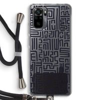 Moroccan Print: Xiaomi Redmi Note 10 Pro Transparant Hoesje met koord