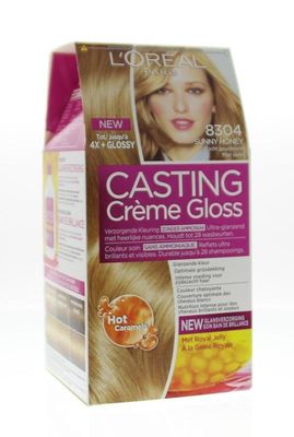L’Oréal Paris Casting Crème Gloss 8304 - Licht goudkoper blond - Haarverf