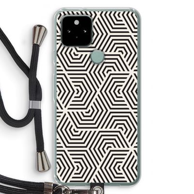 Magic pattern: Pixel 5 Transparant Hoesje met koord