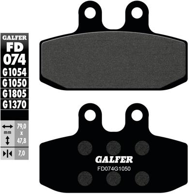 GALFER Brake pad fd074 g1050 organic