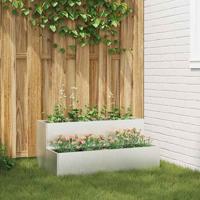 Tuin Bloempot Zilver 100 x 60 x 45 cm Roestvrij staal