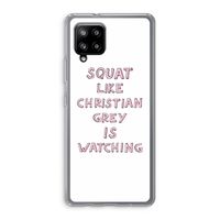 Christian Grey: Samsung Galaxy A42 5G Transparant Hoesje