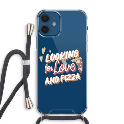 Pizza is the answer: iPhone 12 Transparant Hoesje met koord