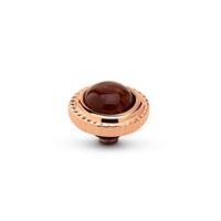 Melano Twisted Smooth Gem Steentje Rainbow Jasper | Rosé