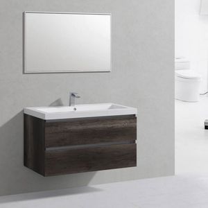 Badkamermeubelset Sanilux Trendline 100x47x50 cm 2 Kraangaten Century Oak