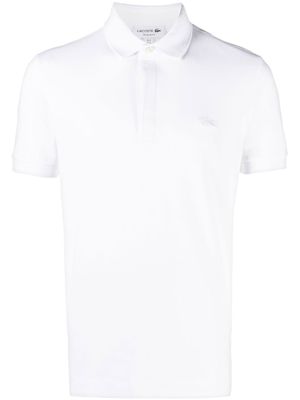 Lacoste polo à patch logo - Blanc