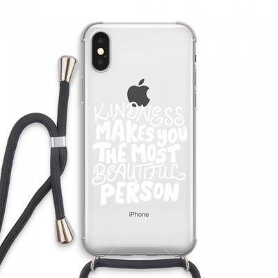 The prettiest: iPhone XS Max Transparant Hoesje met koord