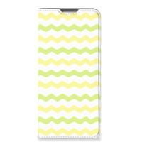 OPPO Reno8 Lite | Hoesje met Magneet | Waves Yellow