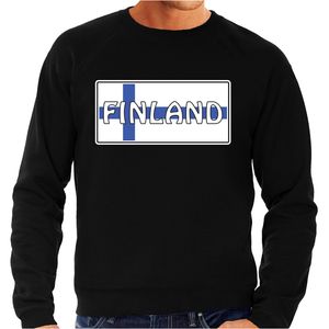 Finland landen sweater zwart heren