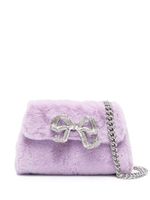 Self-Portrait sac porté épaule Fluffy Bow - Violet