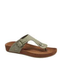 Graceland teenslippers met stippen kaki - thumbnail