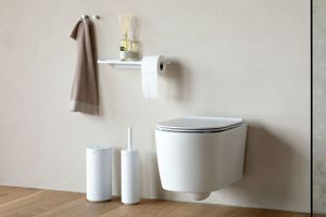 Brabantia MindSet Toiletborstel met Houder - Mineral Fresh White