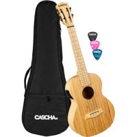 Cascha HH 2314E Bamboo Natural E/A tenor ukelele set - thumbnail