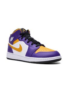 Jordan Kids baskets mi-montantes Air Jordan 1 Lakers - Violet