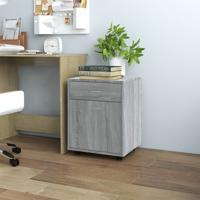 Rolkast 45x38x54 cm bewerkt hout grijs sonoma eiken
