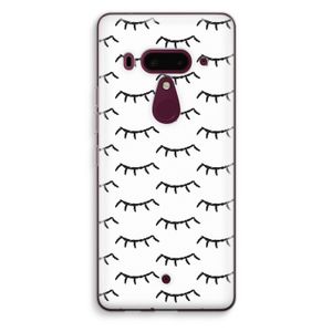 Wimpers: HTC U12+ Transparant Hoesje