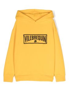 Vilebrequin Kids hoodie en coton biologique à logo brodé - Jaune