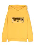 Vilebrequin Kids hoodie en coton biologique à logo brodé - Jaune