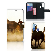 Motorola Moto G8 Telefoonhoesje met Pasjes Design Cowboy - thumbnail