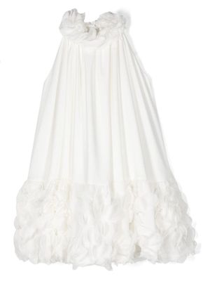 La Stupenderia robe à détails de dentelle - Blanc