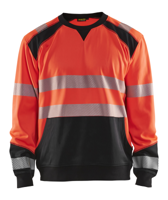 Blåkläder Sweatshirt High-Vis 35412528 | High-Vis Rood/Zwart | Maat XL - 7330509621202 Blåkläder Sweatshirt High-Vis 35412528 | High-Vis Rood/Zwart | Maat XL - 7330509621202