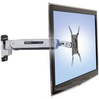 Ergotron Interactive Arm LD Monitor-wandbeugel 1-voudig 38,1 cm (15) - 106,7 cm (42) Zwart, Zilver Kantelbaar en zwenkbaar, Roteerbaar