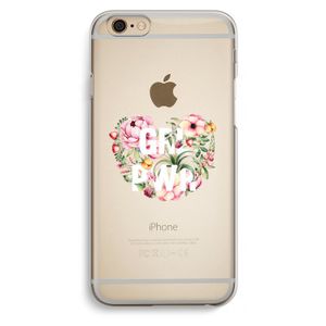 GRL PWR Flower: iPhone 6 / 6S Transparant Hoesje